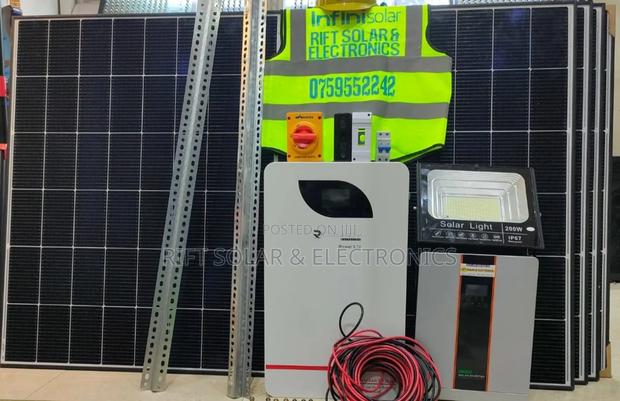 5.12kwh Lithium - 5.5kva Mppt Inverter - 6(650w)Solar Panels Package - thumbnail 3
