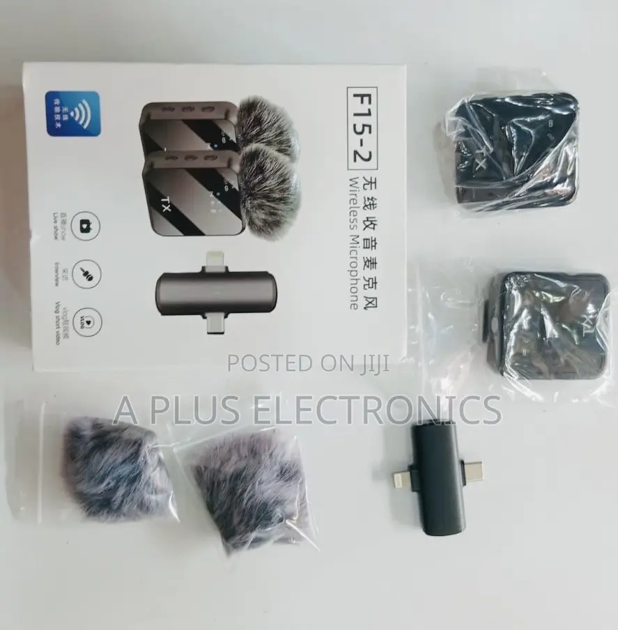 F15-2 Dual Wireless Microphone for Usb-C iPhone