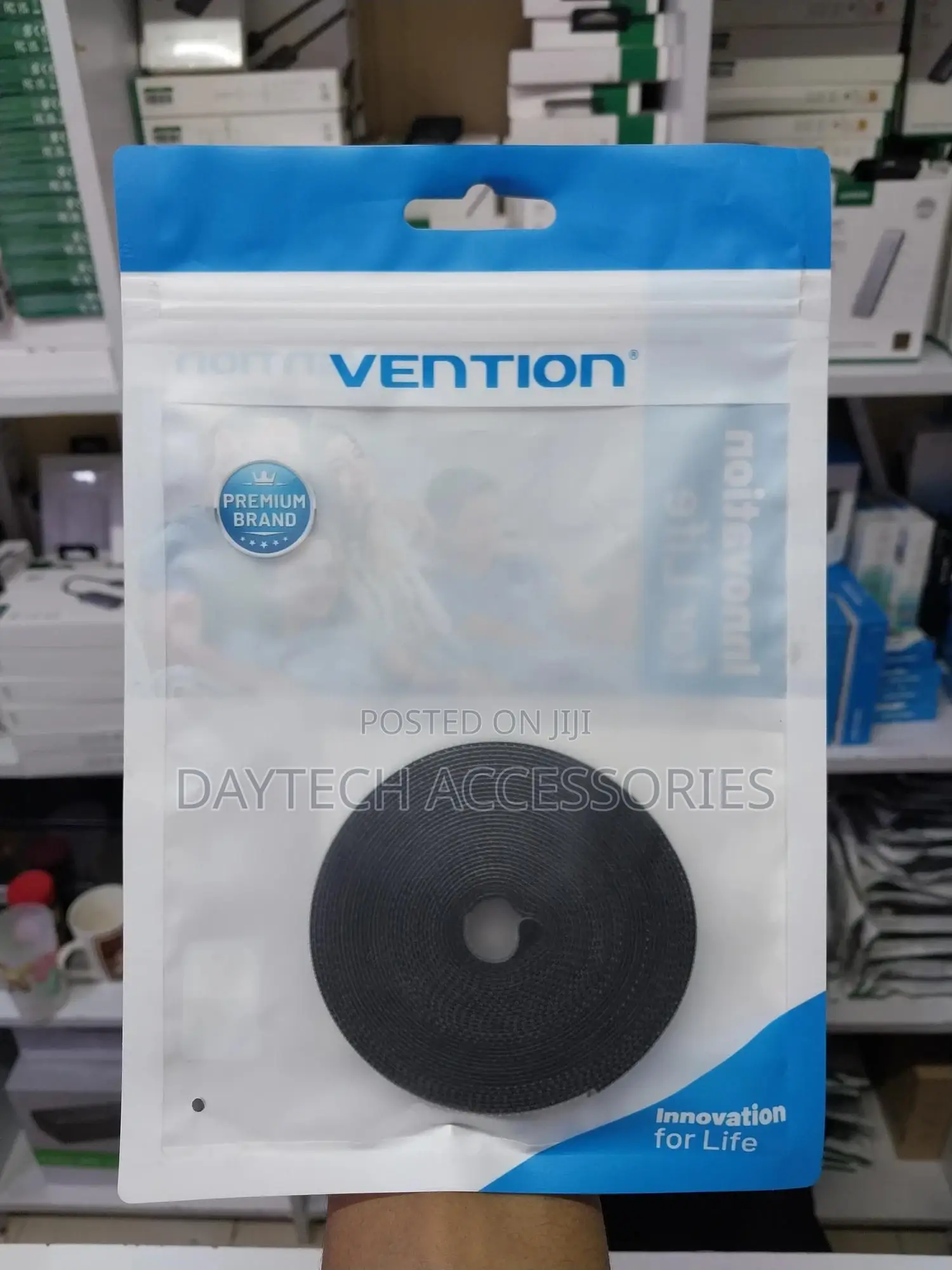 Vention Cable Tie 5m Black -Ven-Kaabj