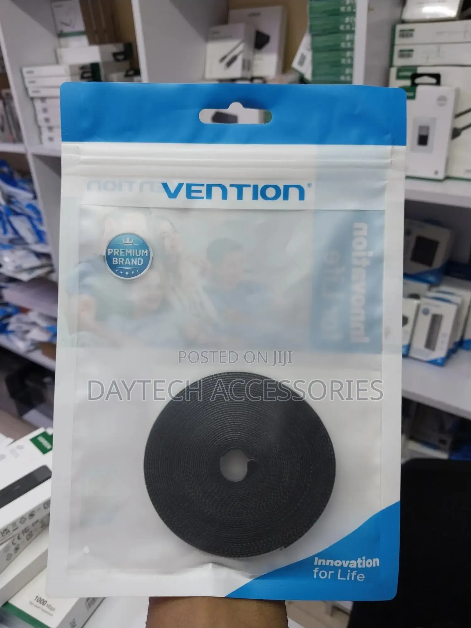 Vention Cable Tie 5m Black -Ven-Kaabj