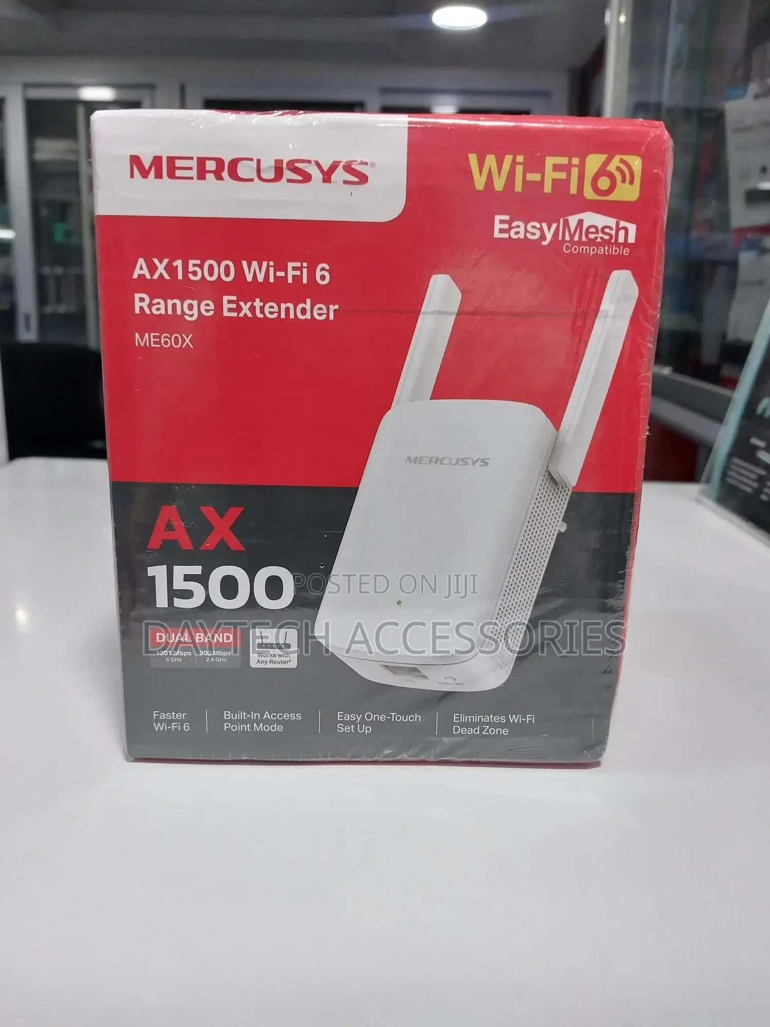 Mercusys Me60x Wifi 6 Ax1500mbps Extender and Internet Booster