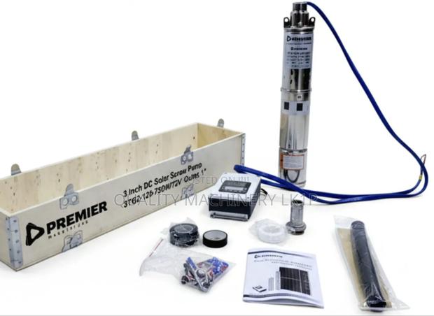Premier Dc Solar Brushless Submersible Pump 72v 750w 120m Outlet 1"