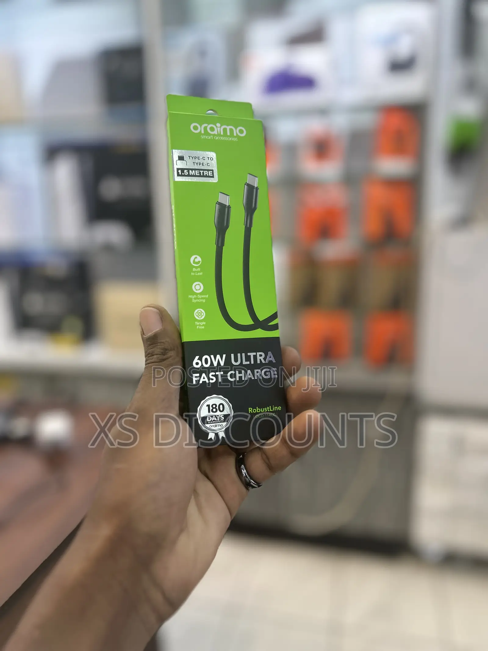 Oraimo 60w Ultra Fast C-C Cable