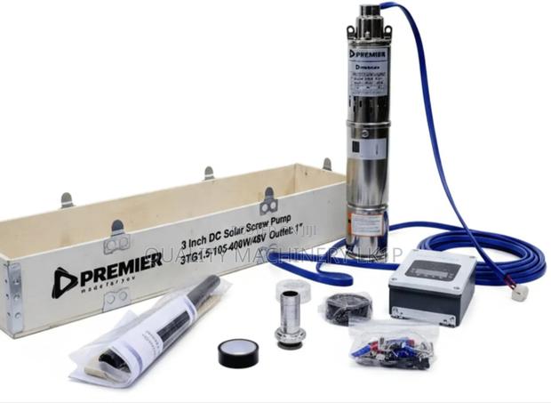 Premier Dc Solar Brushless Submersible Pump 48v 400w 105m Outlet 1"