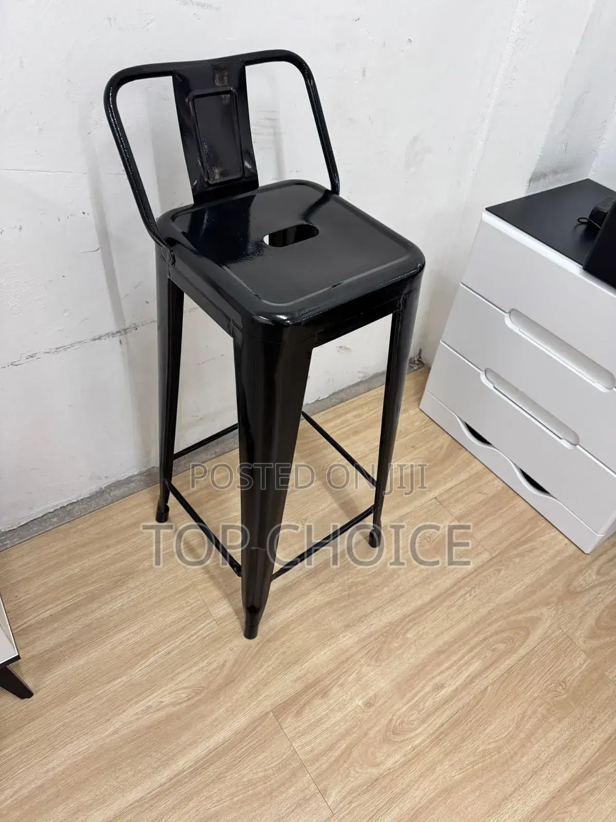 High Counter Chairs Metallic