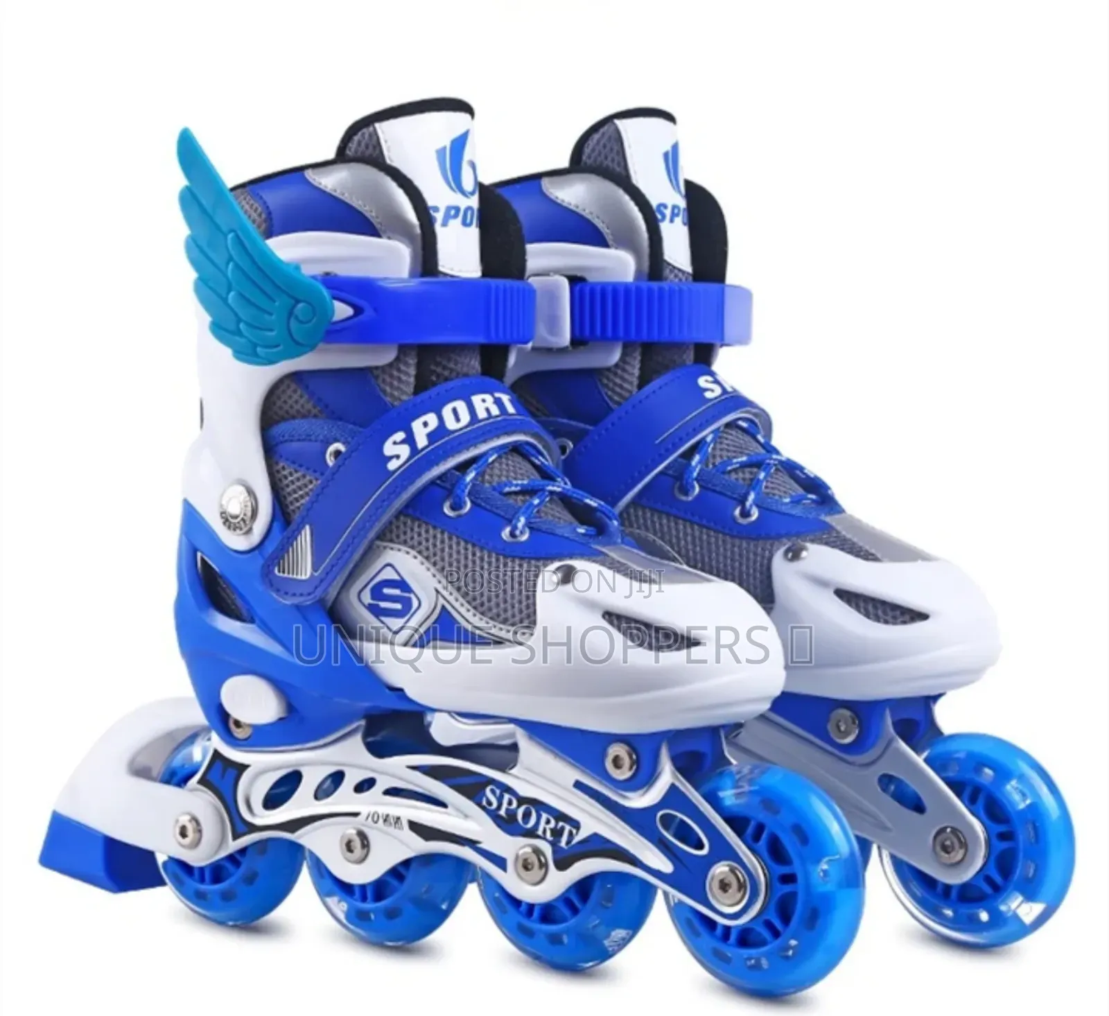 Adjustable Inline Skates Set With Helmet Protective Guards*