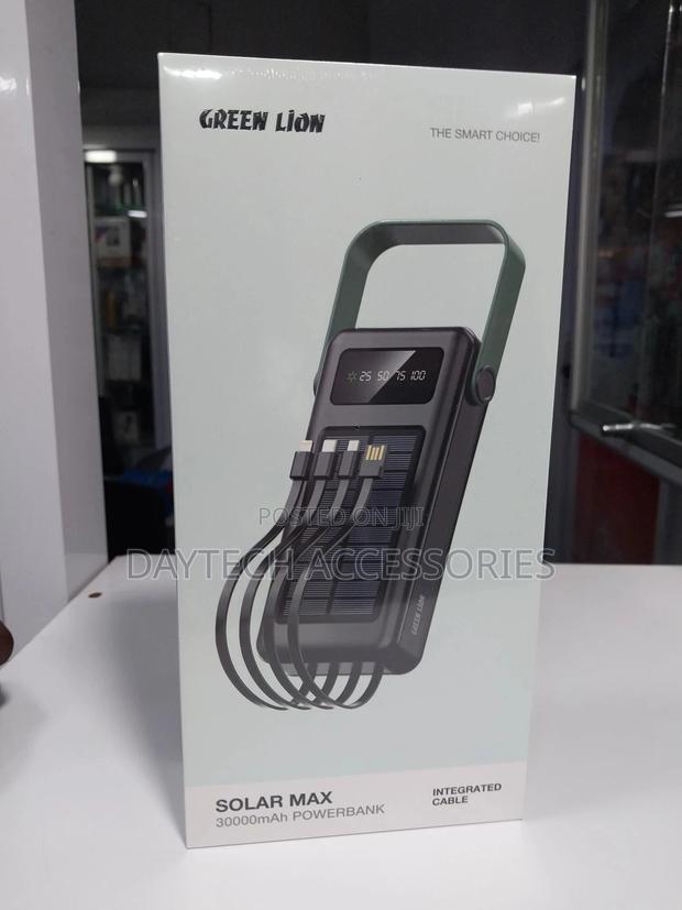 Original Green Lion Solar Max 30000mah Powerbank - Black
