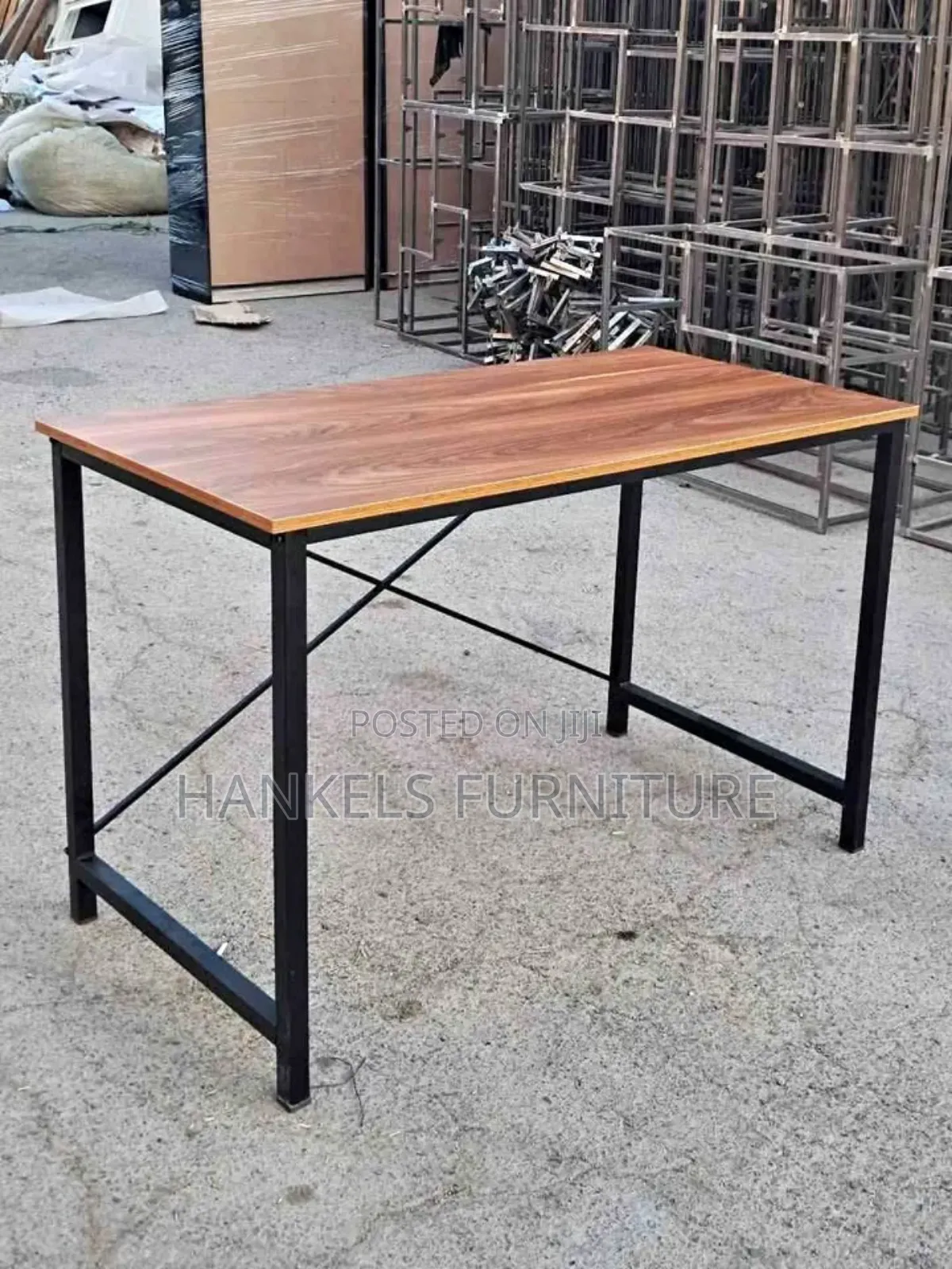 Industrial-Style Metallic Desk/Table