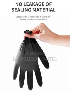 Small Black Nitrile Gloves Food Grade Rubber Chef Kitchen Latex