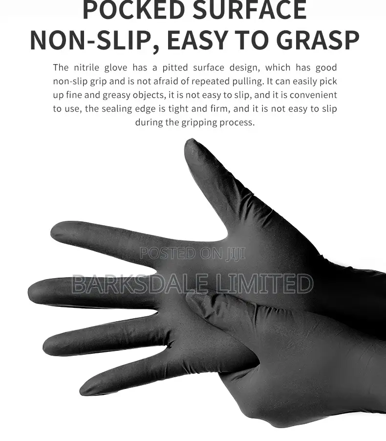 Small Black Nitrile Gloves Food Grade Rubber Chef Kitchen Latex