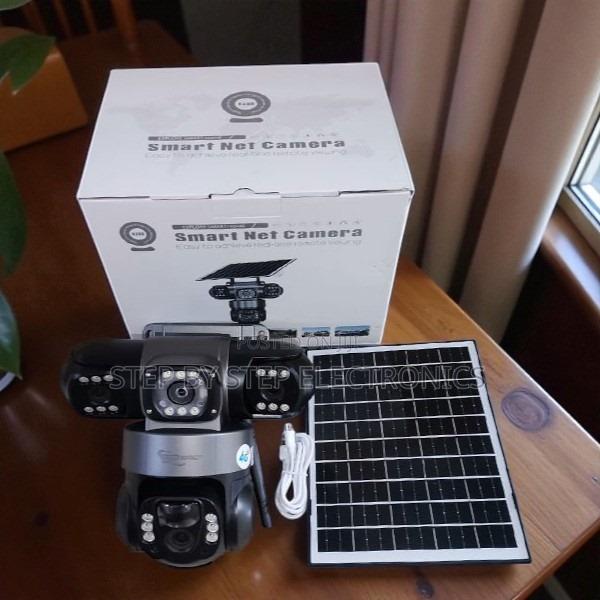 V380 Pro 12mp Solar Triple Lens PTZ Cam With Ultra Low Power Mode