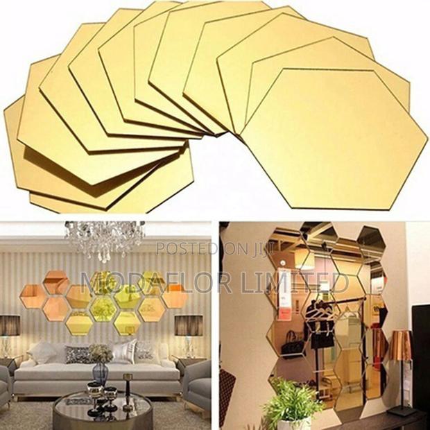 Home Upgrade Hexagon Mirrors