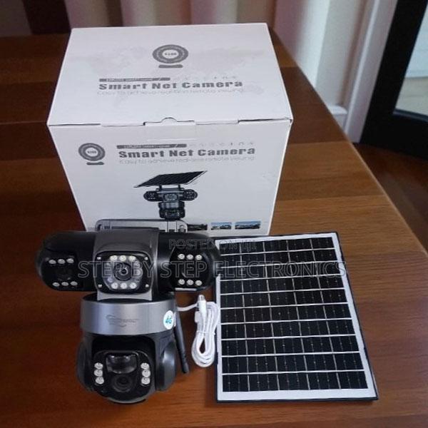 V380 Pro 12mp 4g Sim Solar Camera With Strong Color Night Vision