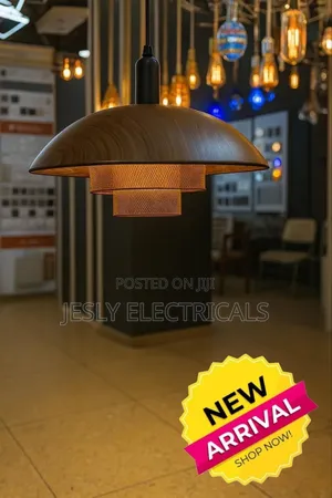 Industrial Wood Like Pendants