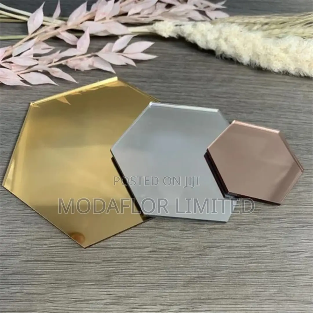 Lightweight Hexagon Mirror Stickers