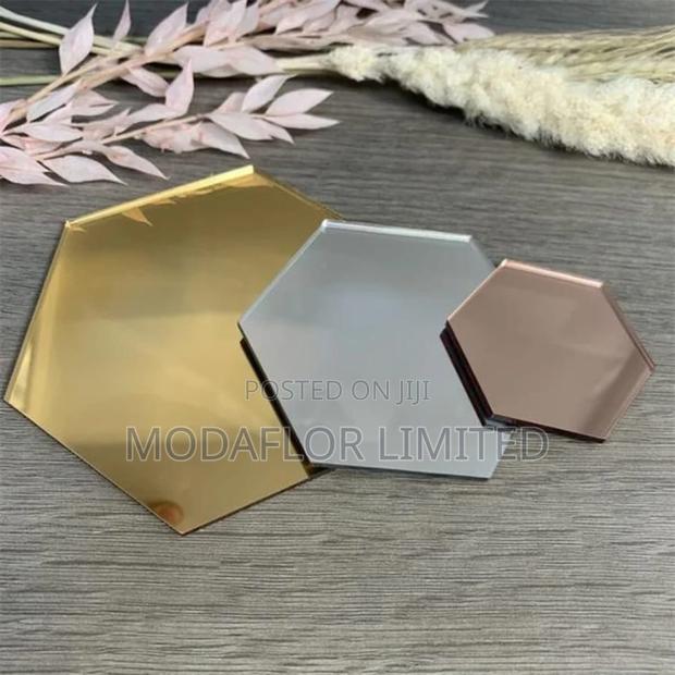 Lightweight Hexagon Mirror Stickers
