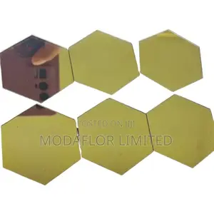 Trendy Hexagon Wall Mirror Set