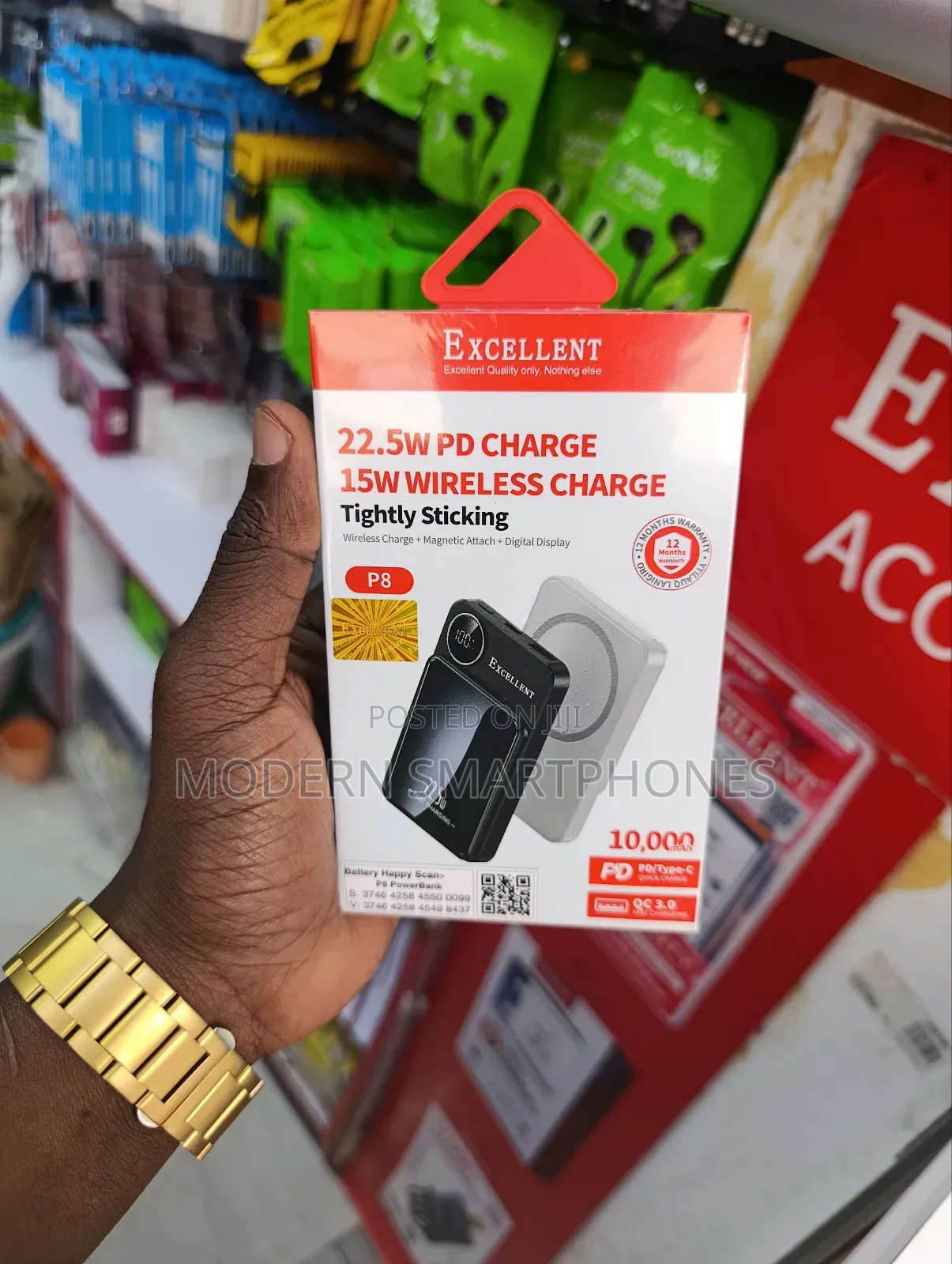 Excellent 22.5w Fast Charging Wireless Powerbank
