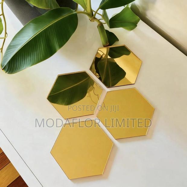 Hexagon Acrylic Mirrors 12pcs Set - main view