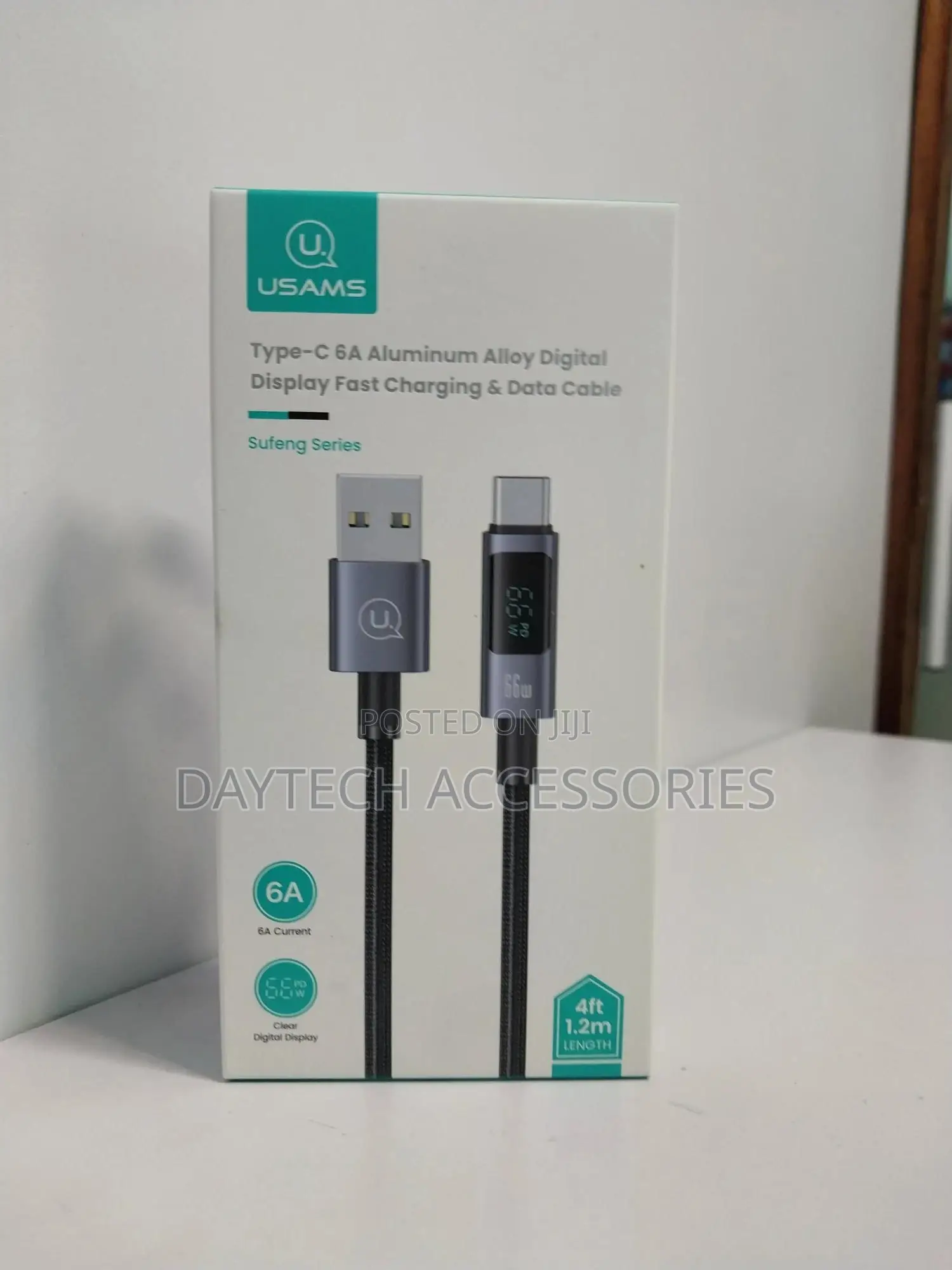 Usams Us-Sj673 Usb to Type-C 6a Fast Charge Digital Display Data Cable