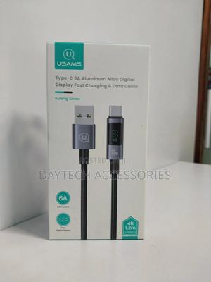 Usams Us-Sj673 Usb to Type-C 6a Fast Charge Digital Display Data Cable - thumbnail 2