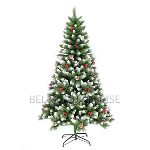 Christmas Trees With Cones and Berries High Quality