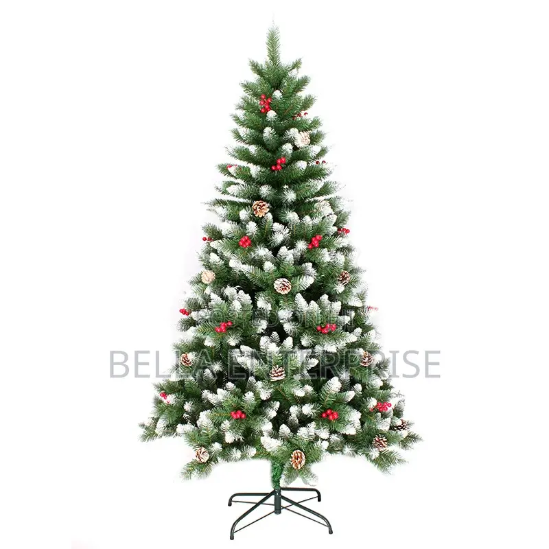 Christmas Trees With Cones and Berries High Quality