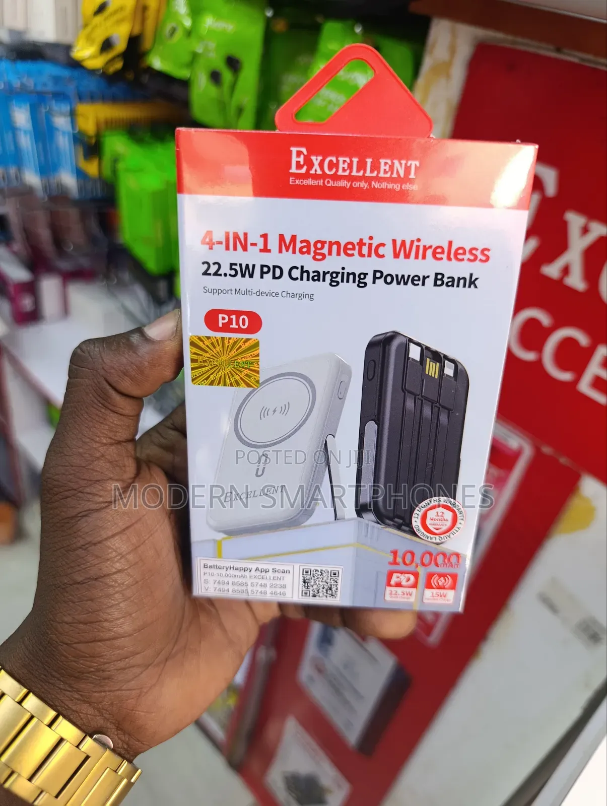 Excellent 10000mah Power Bank 22.5w Fast Charging 4output