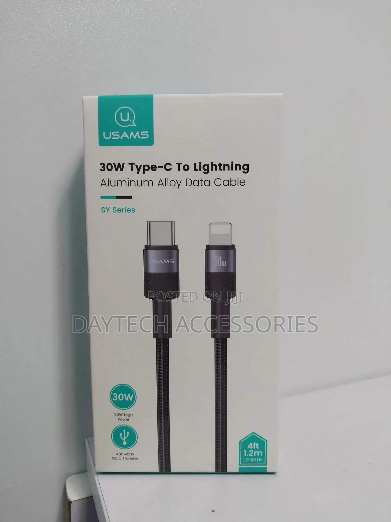 Usams Us-Sj662 Type C to Lightning 30w Aluminum Alloy Fast Charging.