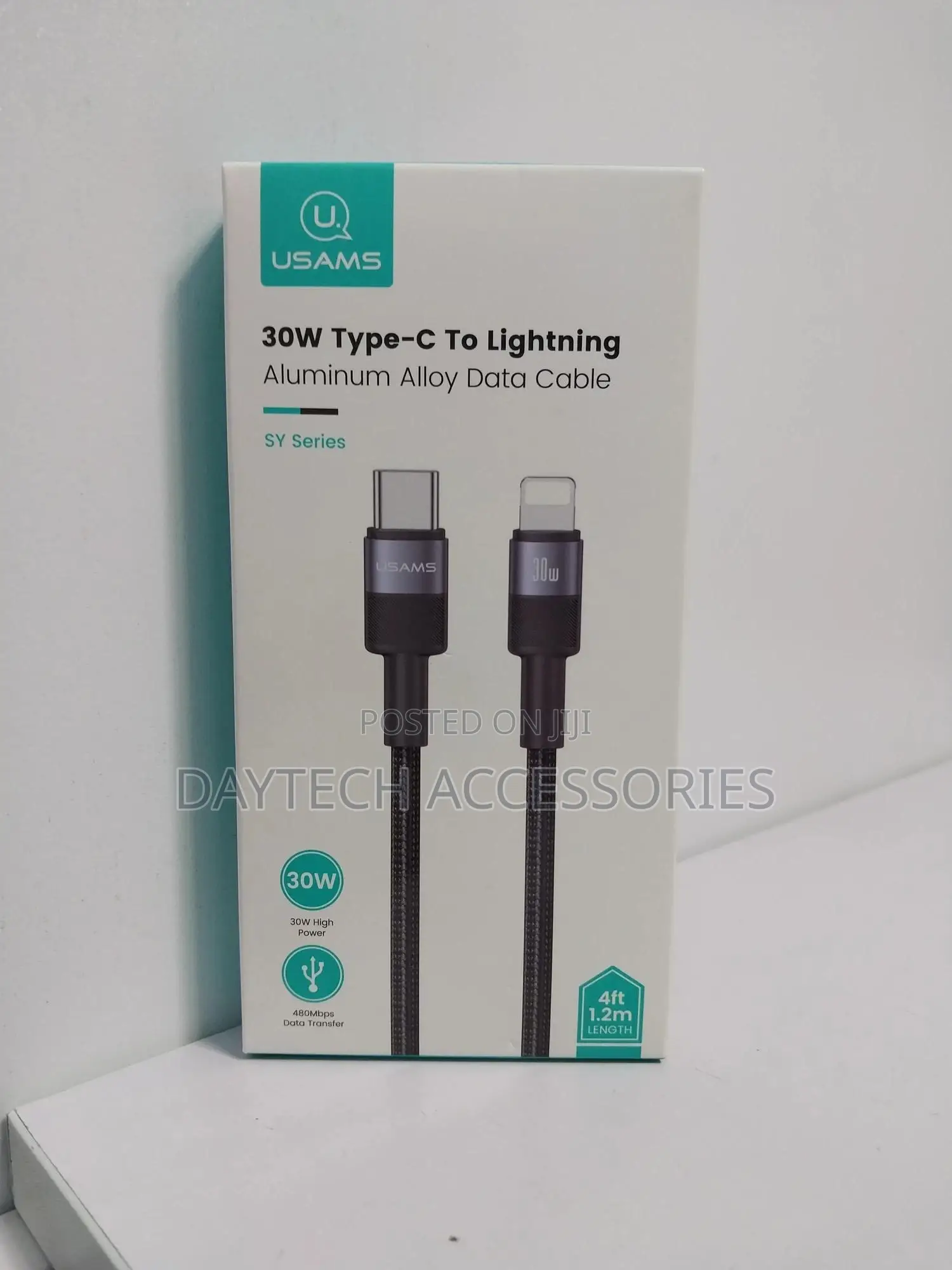 Usams Type C to Lightning 30w Aluminum Alloy Fast Charging Data Cable