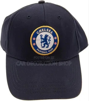 Black Free Size Chelsea Branded Game Fan Cap