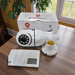 PTZ Wifi Bulb Camera 1080p Hd 360° Panoramic View With Auto Tracking