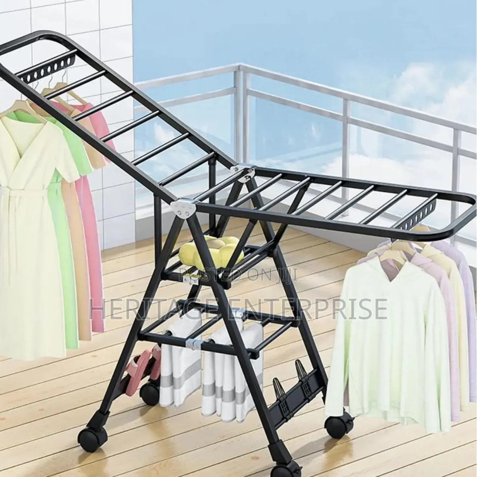 Cloth Rack Movable Outdoor Drying Rack