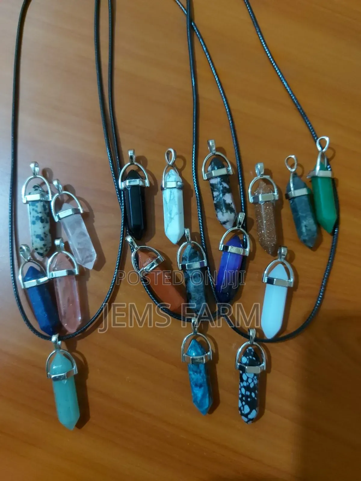 Stone Pendant Necklaces With Gift Bag