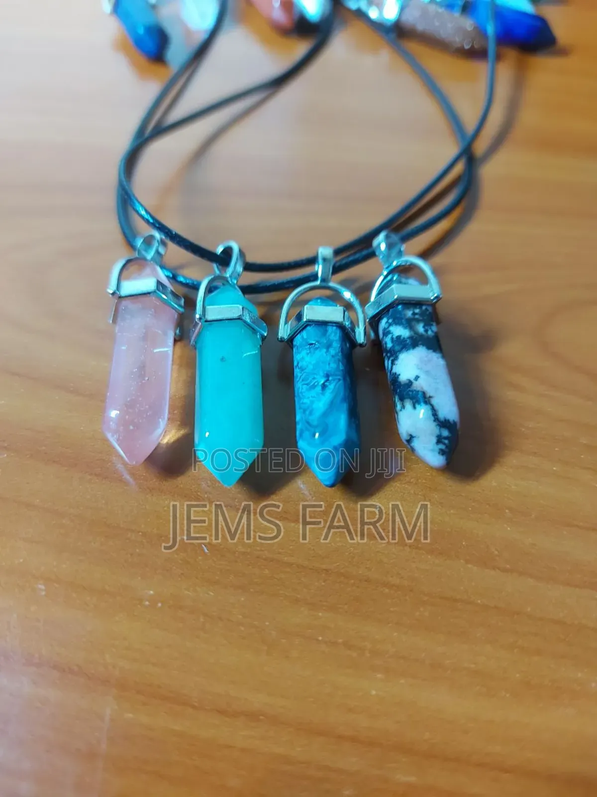 Stone Pendant Necklaces With Gift Bag