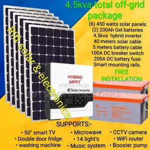 Boma Smart Solar Solution 4.5kva Total Home Off-Grid Package