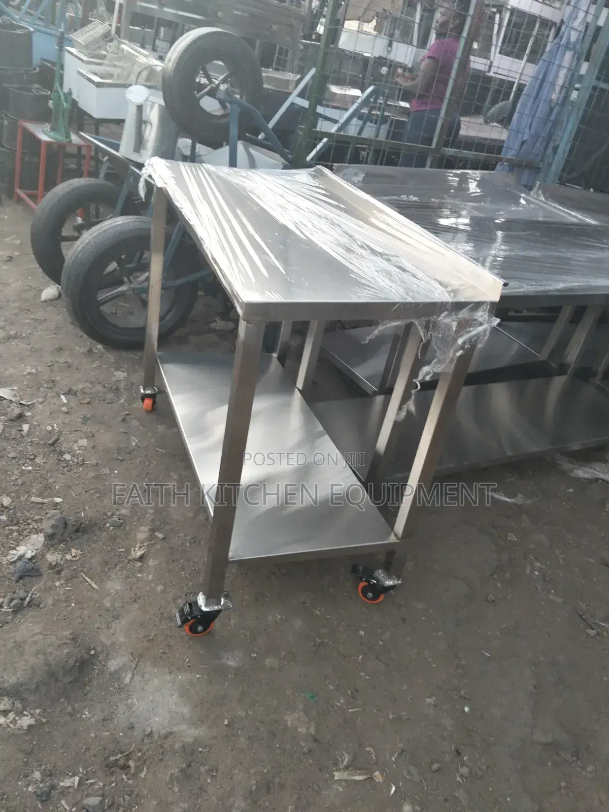 Stainless Steel Working Table With Wheels