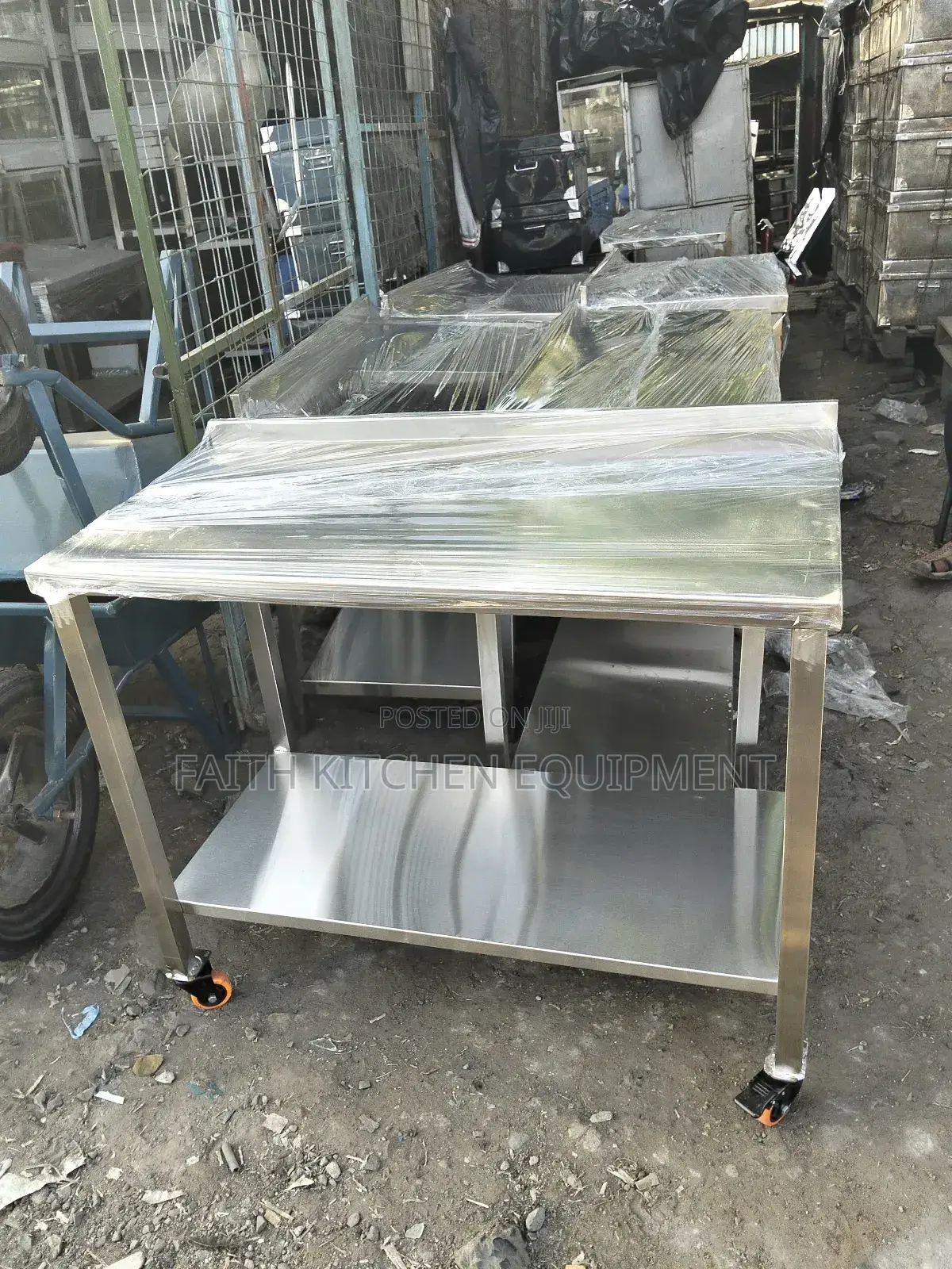 Stainless Steel Working Table With Wheels