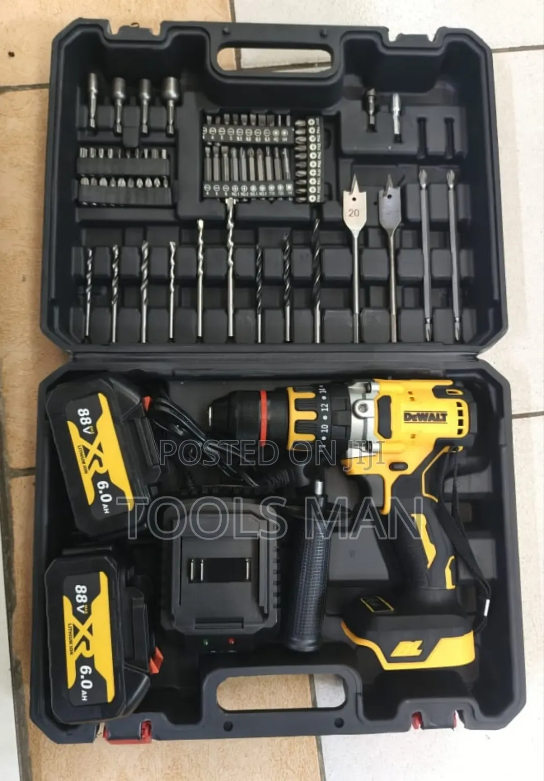 Dewalt 88v Cordless Electric Hammer Drill Set.