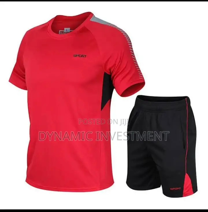 2 Pieces Set Sport Men's Gym Wear