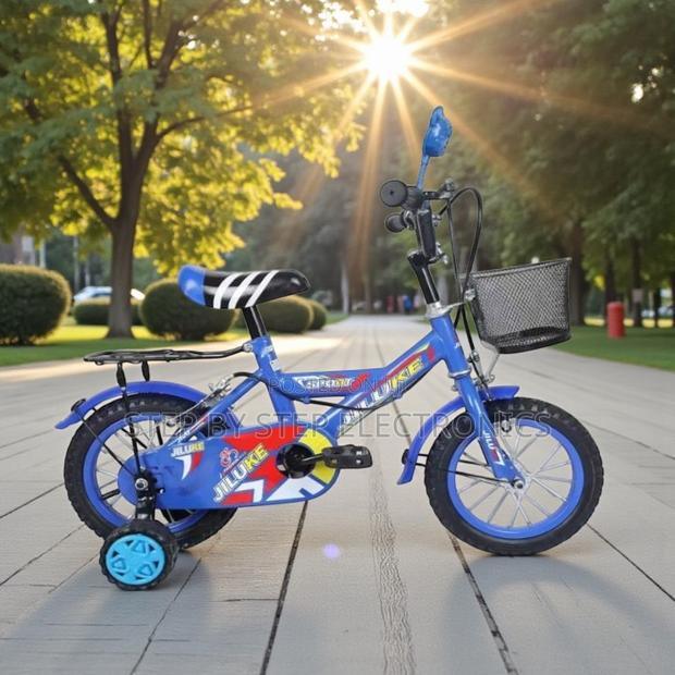 12 Inch Children’S Bicycle 2–5 Years Comfy Seat and Training Wheels