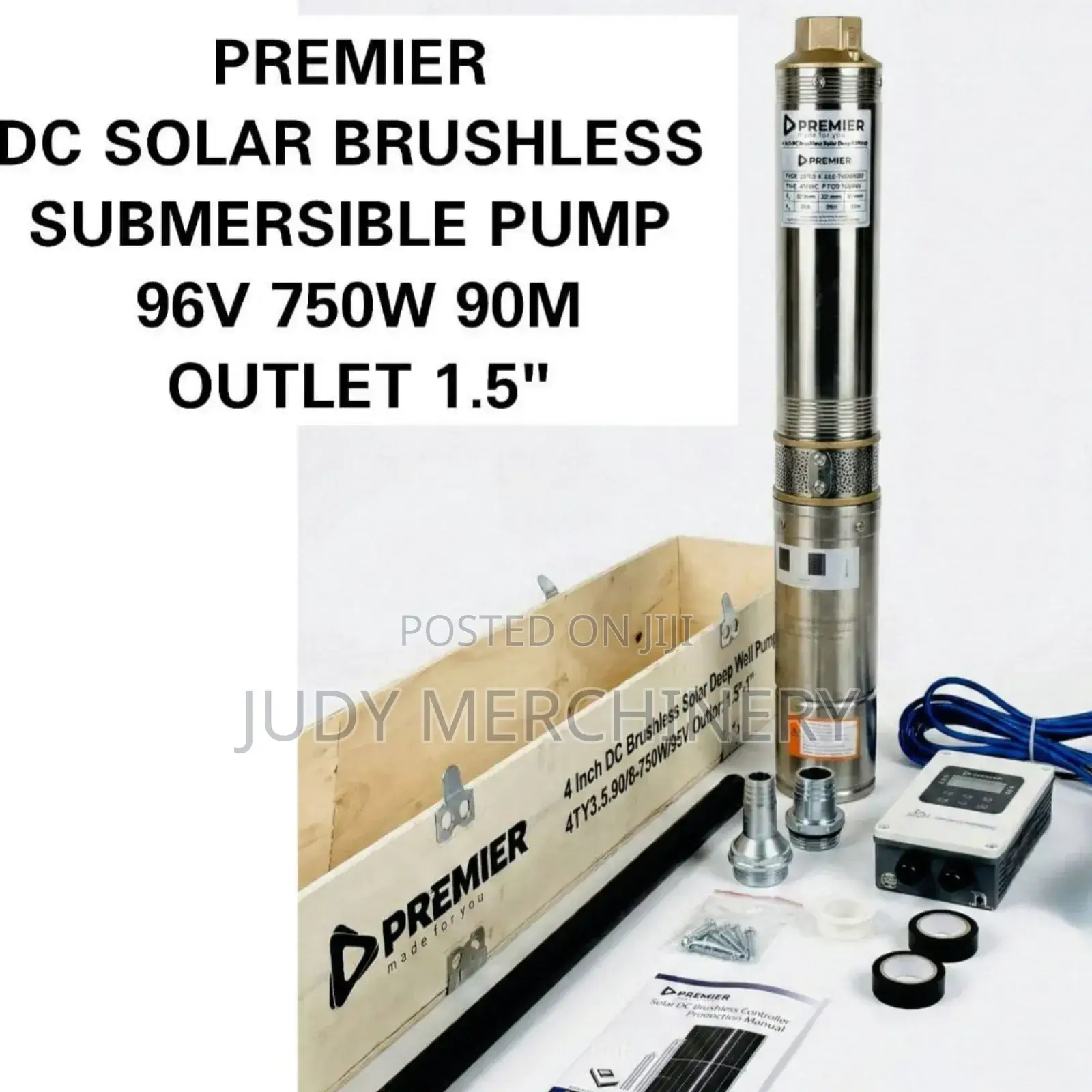 Premier Brushless Dc Pump 90mtrs 750w Outlet 1.5"