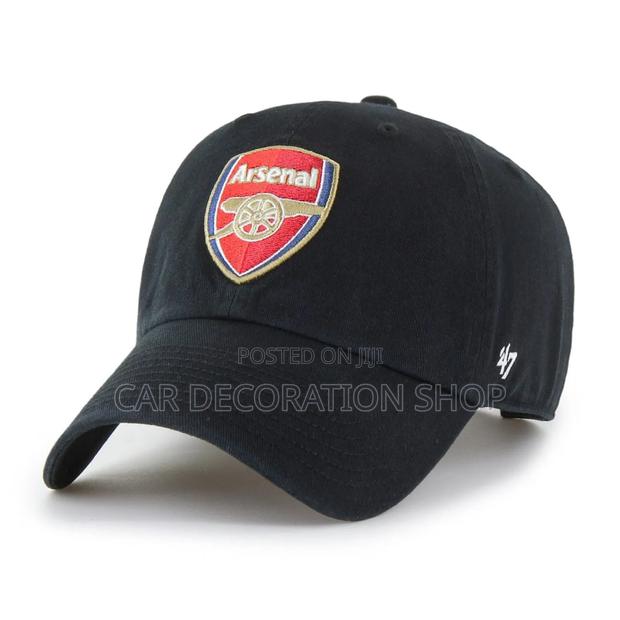 Black Arsenal Fans Branded Free Size Caps - main view
