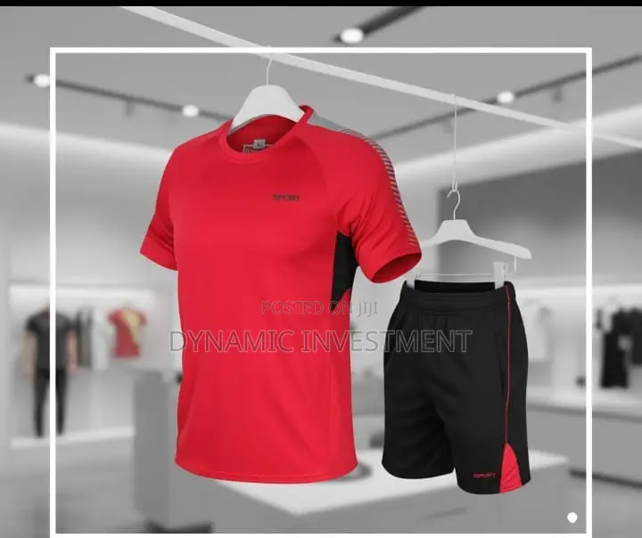 2 Pieces Set Sport Men's Gym Wear