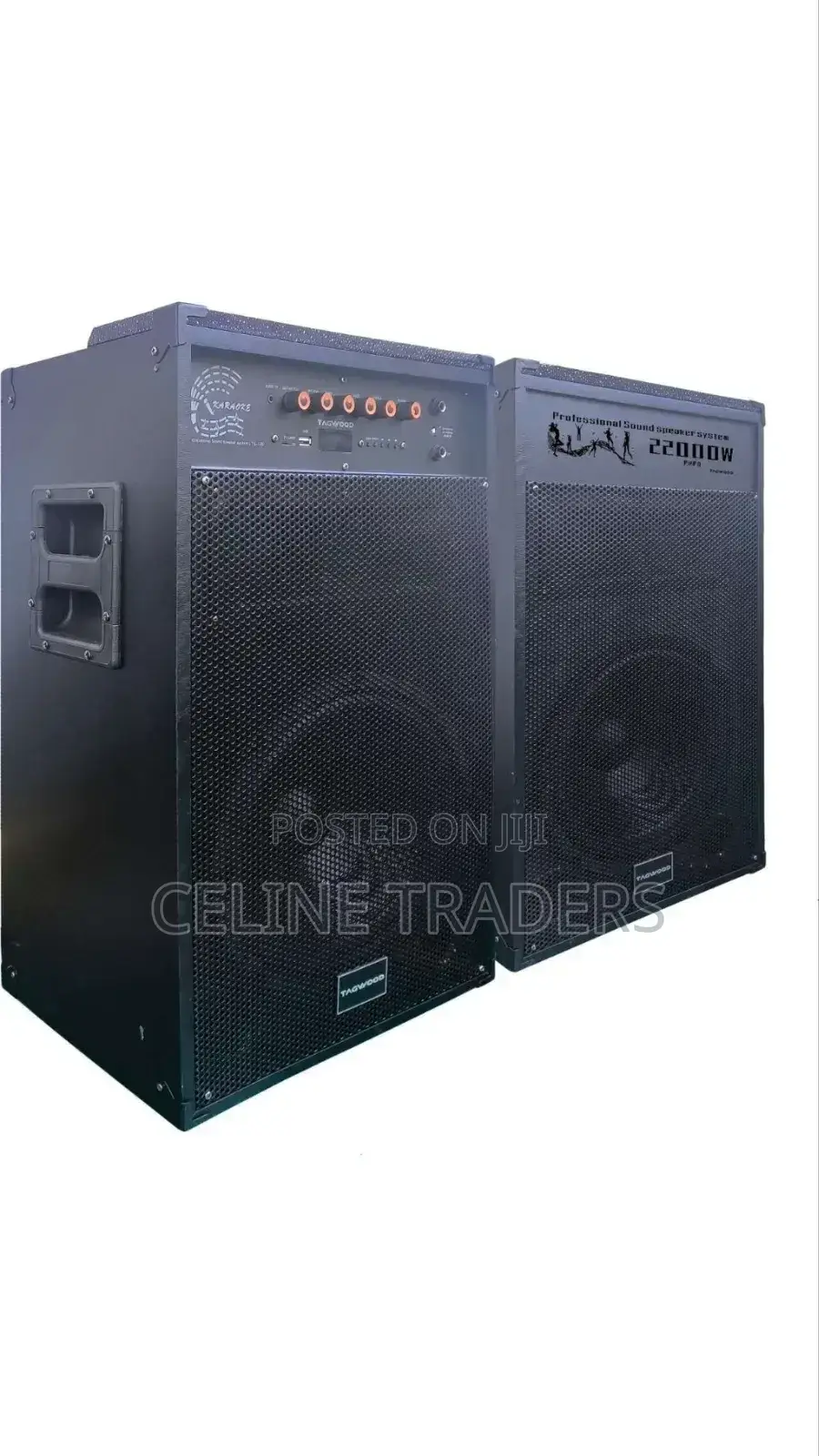 Tagwood 22000w Powered Pa Speaker System – Rugged Design