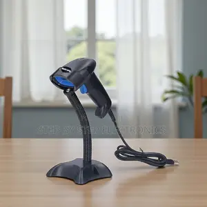 Usb Handheld Laser Barcode Scanner With Stand Fast Scanning Durable