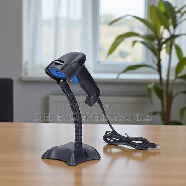 Usb Handheld Laser Barcode Scanner With Stand Automatic Detection