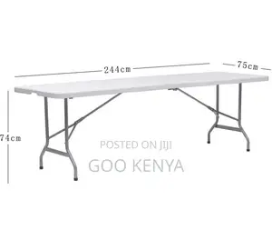Home Table; Versatile Long Folding Table — Conference and Garden Use