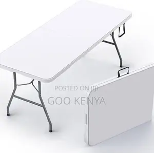Home Table; Versatile Long Folding Table — Conference and Garden Use