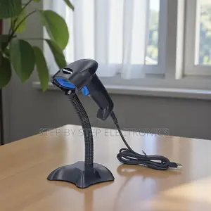 Usb Wired Handheld Barcodescanner With Stand High Performance Reliable